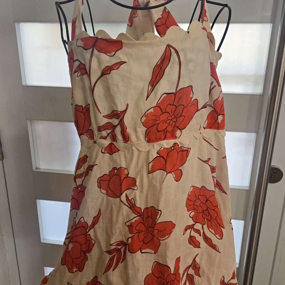 Luxxel Red Floral Mini Dress